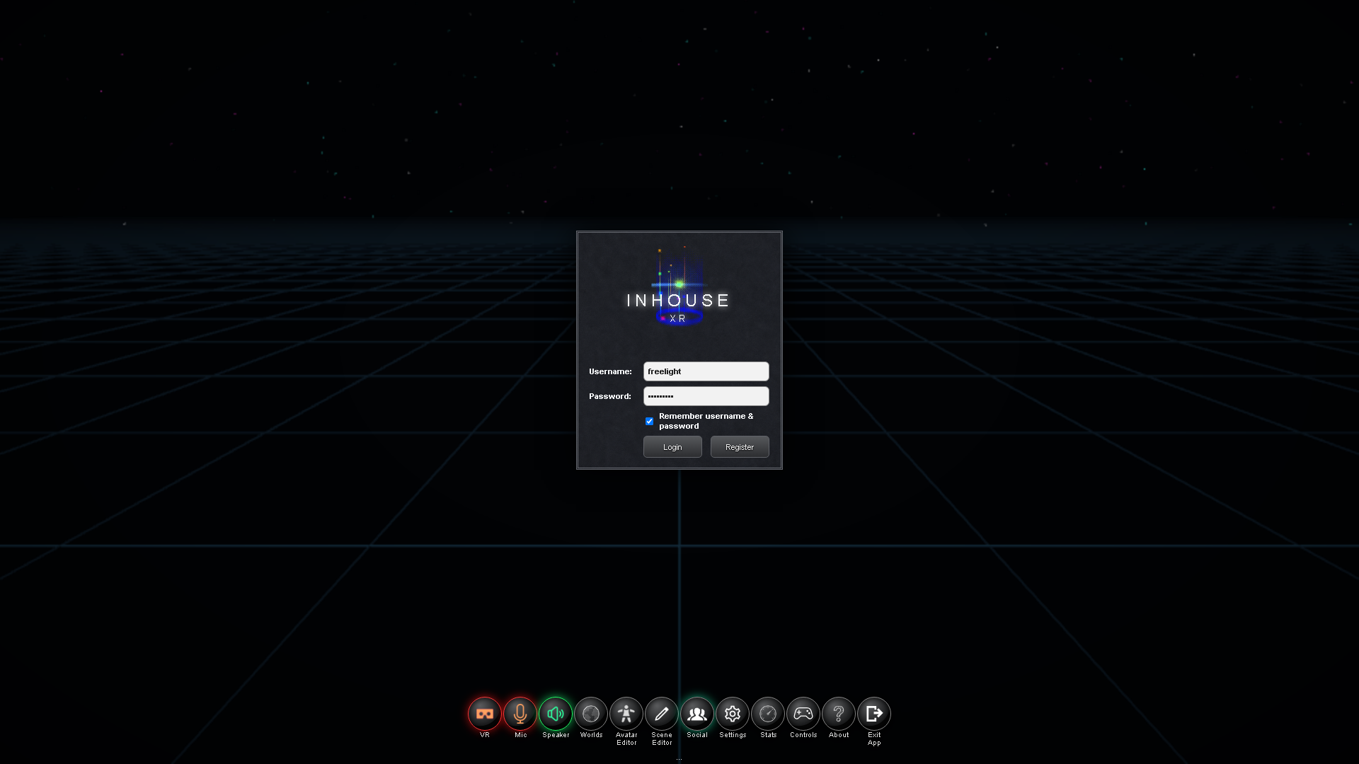 Login screen screenshot placeholder