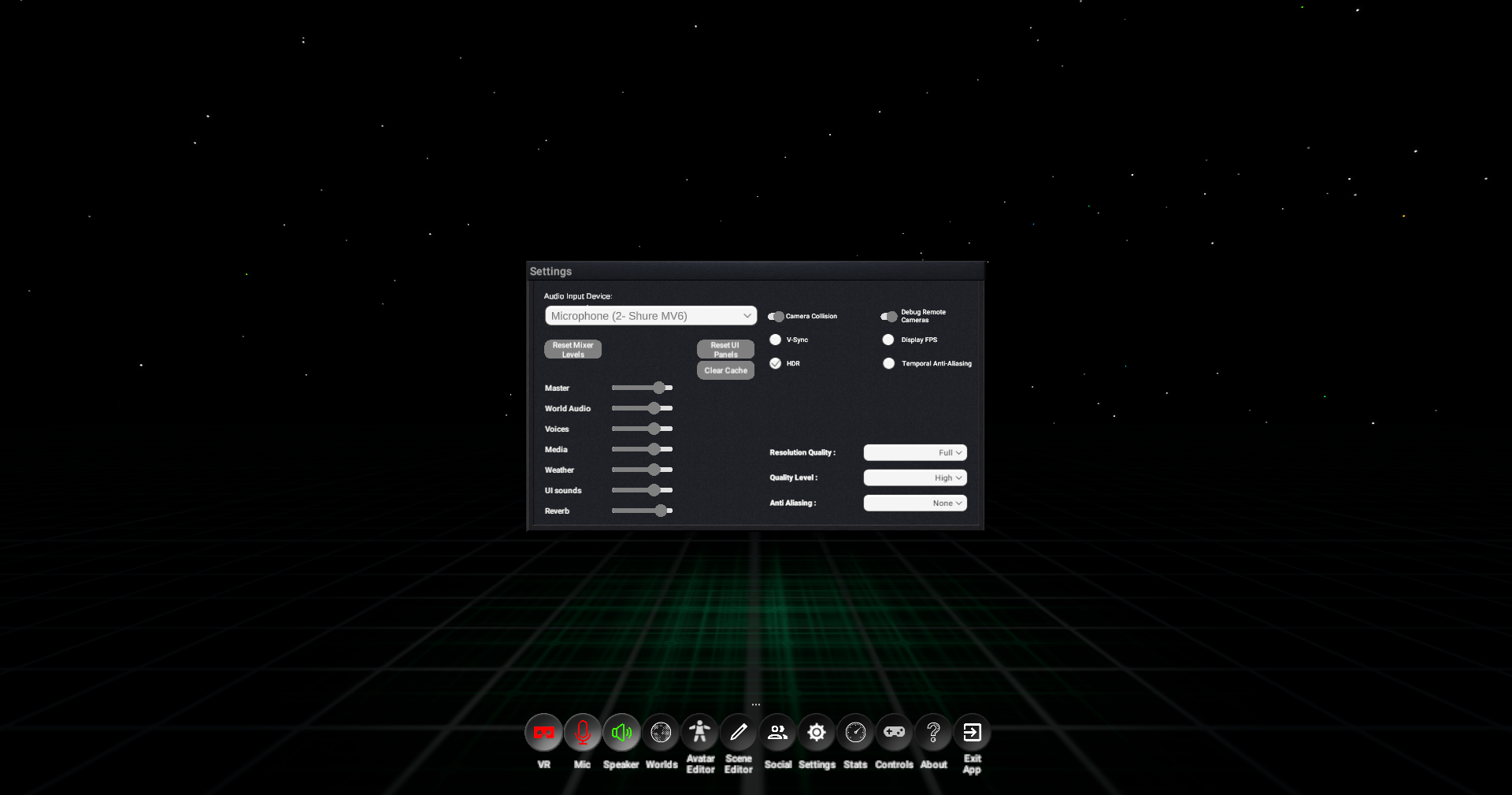 Settings dialog overview screenshot placeholder